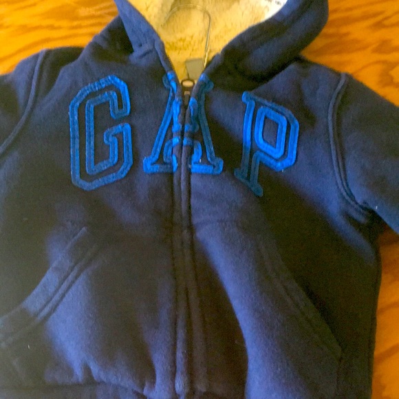 Toddler navy blue gap zip up sweatshirt - Picture 1 of 3